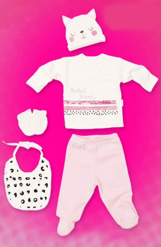 Pink Baby Bodysuit Set 5034