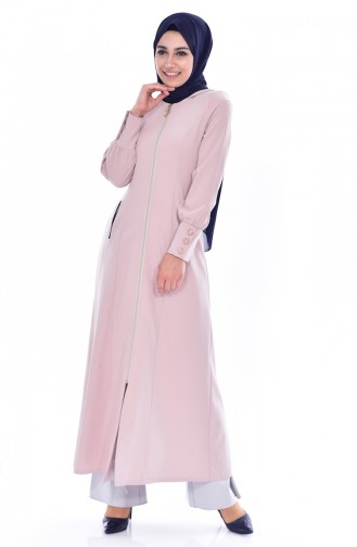 Hijab Mantel mit Kapuzen 1029-01 Puder 1029-01