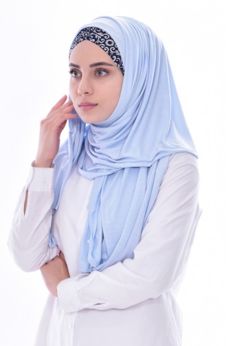 Ice Blue Shawl 129B