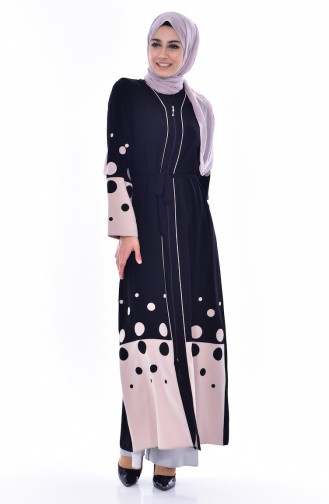 Beige Abaya 7808-02