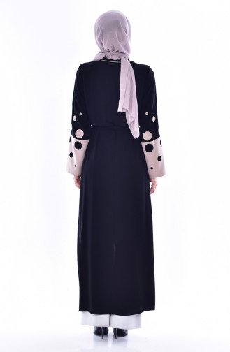 Beige Abaya 7808-02