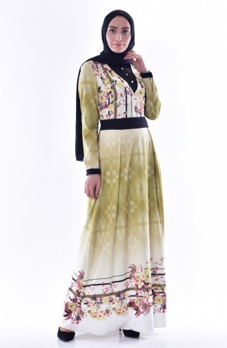 Pattern Dress 2902-03 Pistachio Green 2902-03