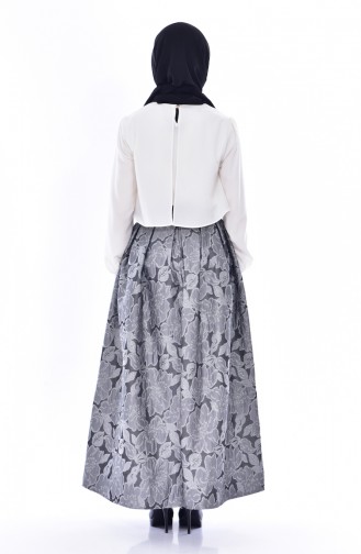 Gray Skirt 3826A-01