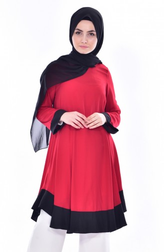 Garnili Tunik 3190-02 Kırmızı