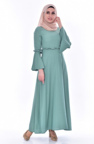 Robe Hijab Vert menthe 8035-07
