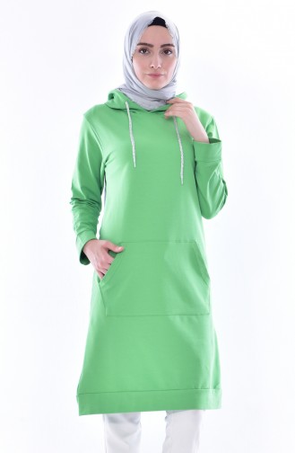 Hoodie Tracksuit Tunic 18079-16 Water Green 18079-16