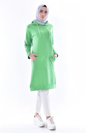 Hoodie Tracksuit Tunic 18079-16 Water Green 18079-16