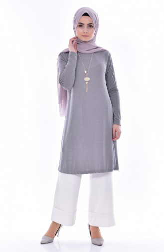 Necklace Tunic 8187-09 Gray 8187-09