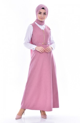 Dusty Rose Hijab Dress 4095-02