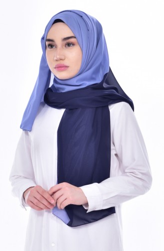 شال لون كحلي وازرق  09