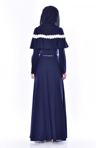 Allerli Belt Dress 2721-04 Navy 2721-04