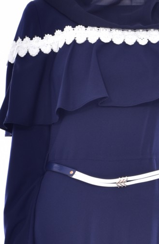 Allerli Belt Dress 2721-04 Navy 2721-04