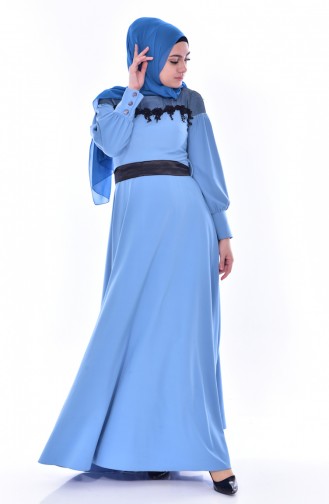 Blue İslamitische Jurk 2683-03