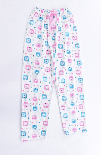 Kadın Alt Pijama ZY0153-01 Krem Pembe 0153-01