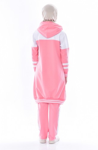 Hooded Tracksuit Suit 18086-03 Powder 18086-03