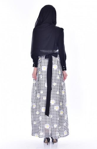 Yellow Hijab Dress 2355A-02