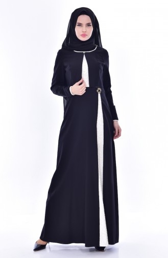 Hijab Kleid 2248-01 Schwarz 2248-01