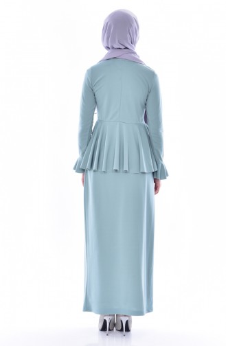Blouse Skirt Binary Suit 2075-08 Almond Green 2075-08