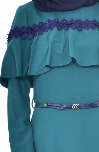 Robe a Ceinture 2721-02 Vert emeraude 2721-02