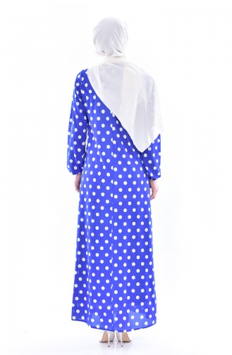 Dilber  Polka Dot Dress 6059-07 Blue 6059-07