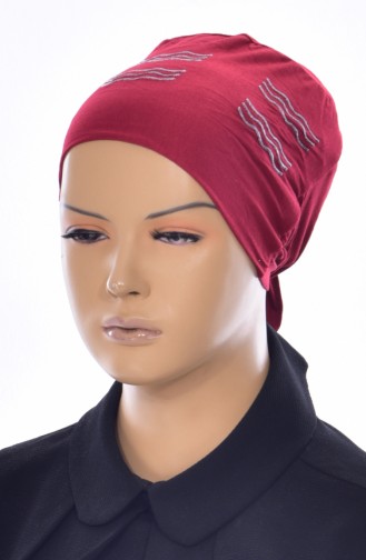 Sefamerve Eşarp Shawl Non Slip Silicone Bone 100-06 Burgundy 100-06