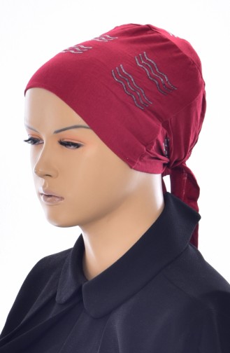 Sefamerve Eşarp Shawl Non Slip Silicone Bone 100-06 Burgundy 100-06