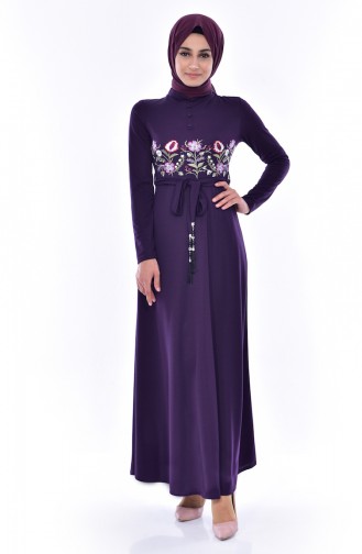Purple Hijab Dress 0552-05