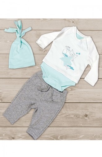 Vêtement Bébé Garçon 3 Pieces WG5090-01 Ecru 5090-01