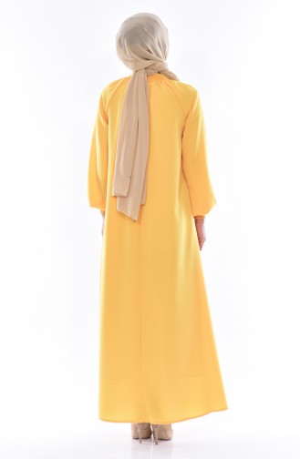 Yellow İslamitische Jurk 0021-36