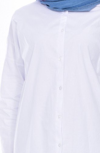 White Overhemdblouse 5160A-02