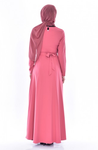 Robe Bordée 3288-05 Rose Pâle 3288-05