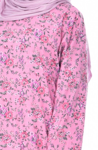 Tunika mit Blumen 4001B-01 Rosa 4001B-01