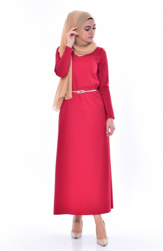 Çan Elbise 1509-05 Kırmızı