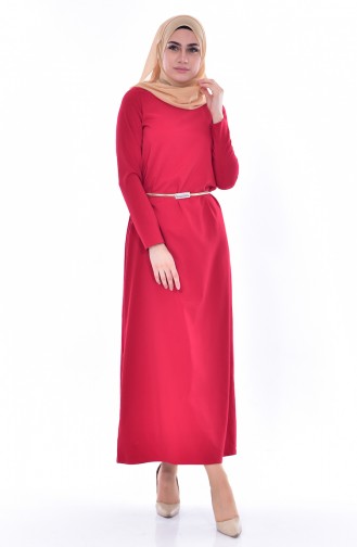 فستان 1509-05 لون احمر 1509-05