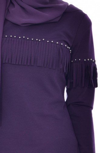 Purple Hijab Dress 4459-09