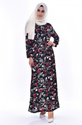 Red Hijab Dress 7862-01