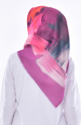 Patterned Taffeta Scarf 95180-06 dry Rose 06