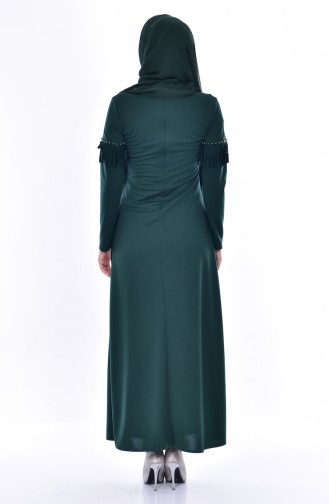 فستان أخضر زمردي 4459-02