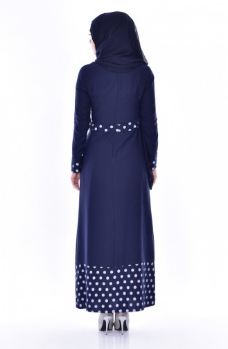 Robe Hijab Bleu Marine 7188-02