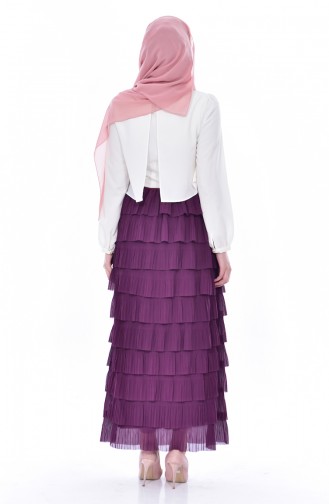 BURUN Ruffled Skirt 21260-04 Purple 21260-04