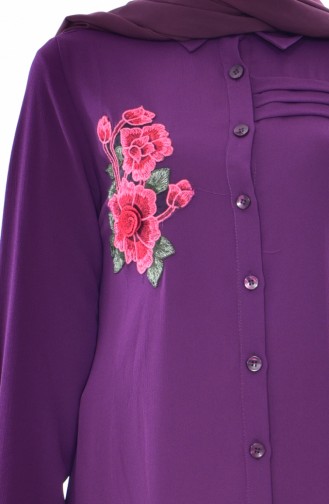 Embroidered Tunic 51261-04 Purple 51261-04
