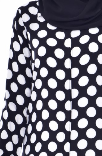 Polka Dot Tunic 0784-01 Black White 0784-01