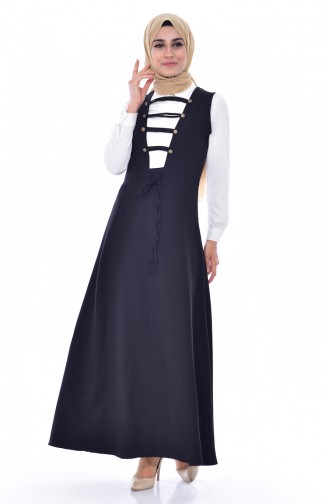 Black Hijab Dress 11169-01