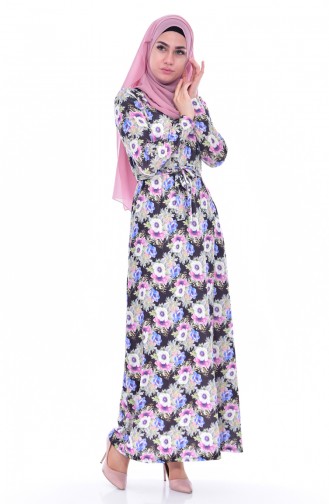 Black Hijab Dress 4939-01