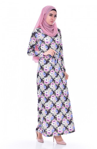 Black Hijab Dress 4939-01