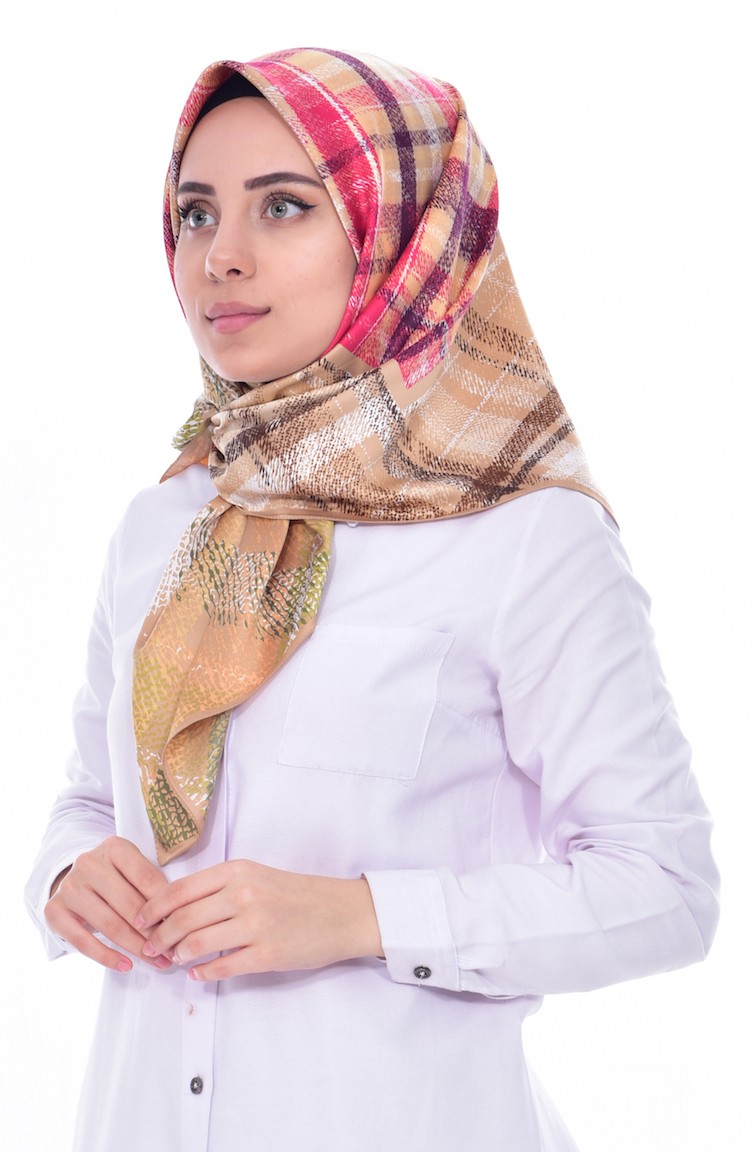 maroon gold scarf