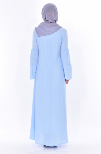 Nakış Detaylı Elbise 1902-06 Bebe Mavisi 1902-06