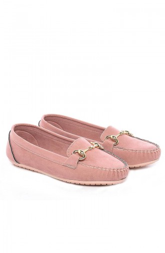 Damen Ballerinas Milda JS-1200-2 Puder Wildleder 1200-2