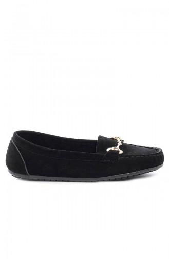 Black Woman Flat Shoe 1200-3