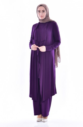 Sefamerve 3 Pcs Suit  1965-03 Purple 1965-03